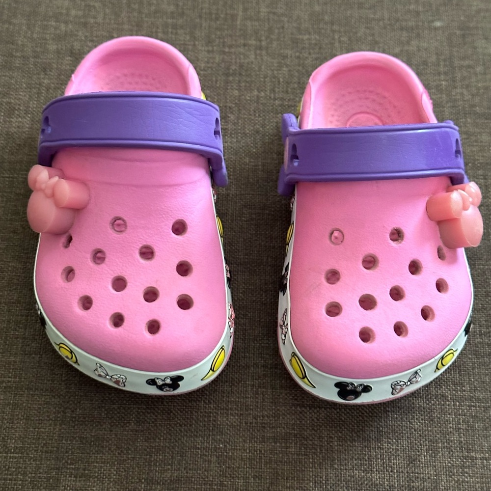 Pink Mickey Mouse Crocs